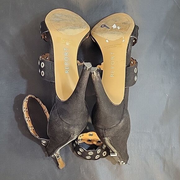 REPORT WOMEN"S APOLLO SANDAL STILETTOS OPEN-TOE HEEL - Picture 11 of 15